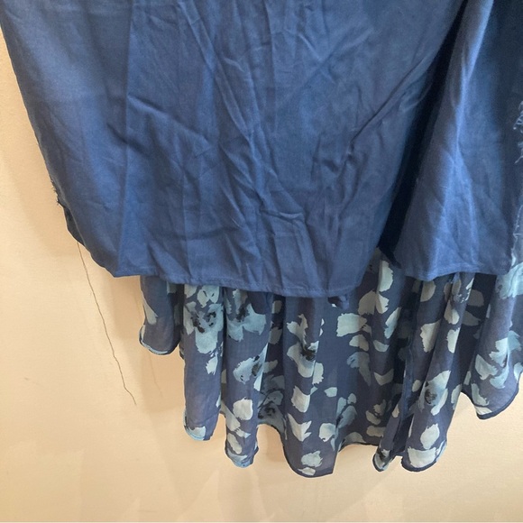 ABERCROMBIE & FITCH Sz S Spaghetti Straps Ruffles Tiered Floral Maxi Dress - Picture 9 of 15